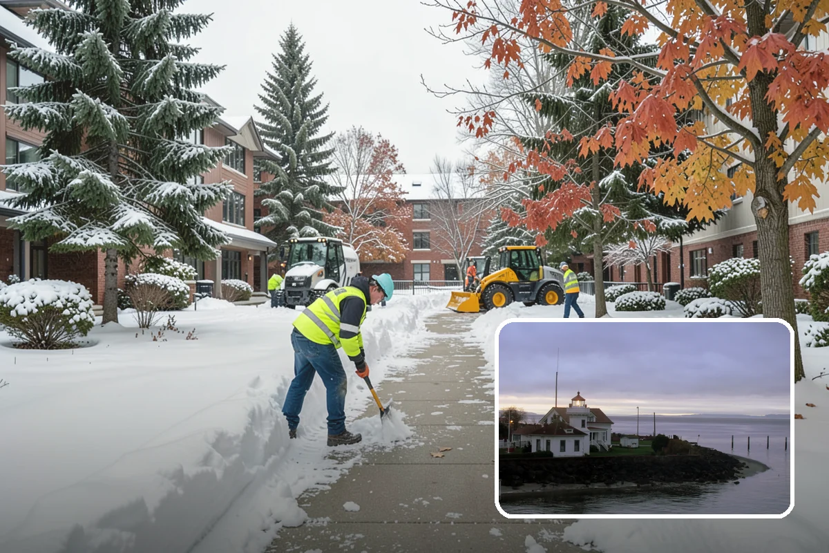 Gas Station Deicing in Mukilteo, Snohomish County, WA - Keeps fuel islands and store entrances safe for customers