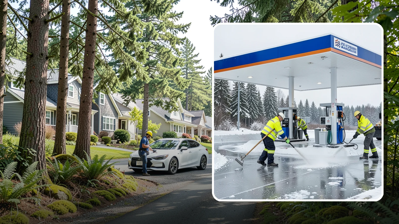 Gas Station Deicing in Normandy Park, King County, WA - Deicing for gas stations and convenience stores, keeping fuel islands, pump approaches, and store entrances safe during a hard...