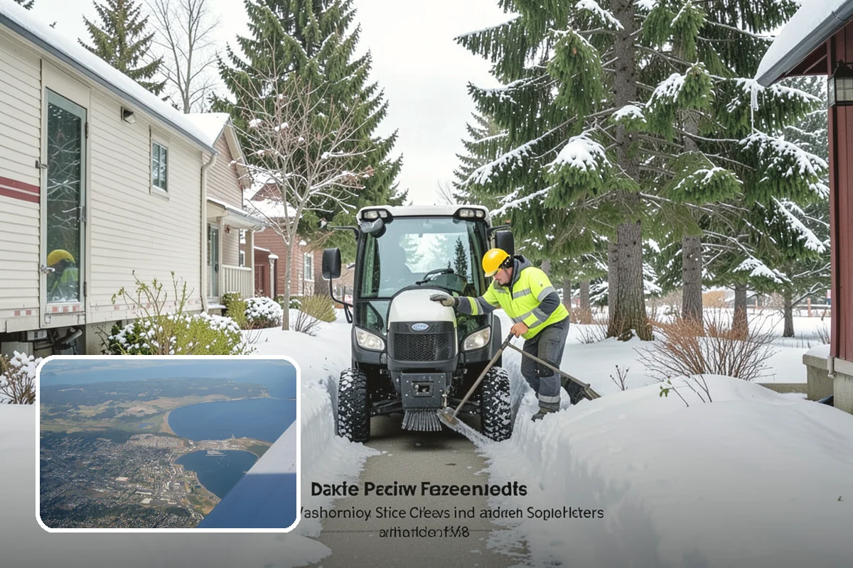 Gas Station Deicing in Oak Harbor, Island County, WA - Keeps fuel islands and store entrances safe for customers