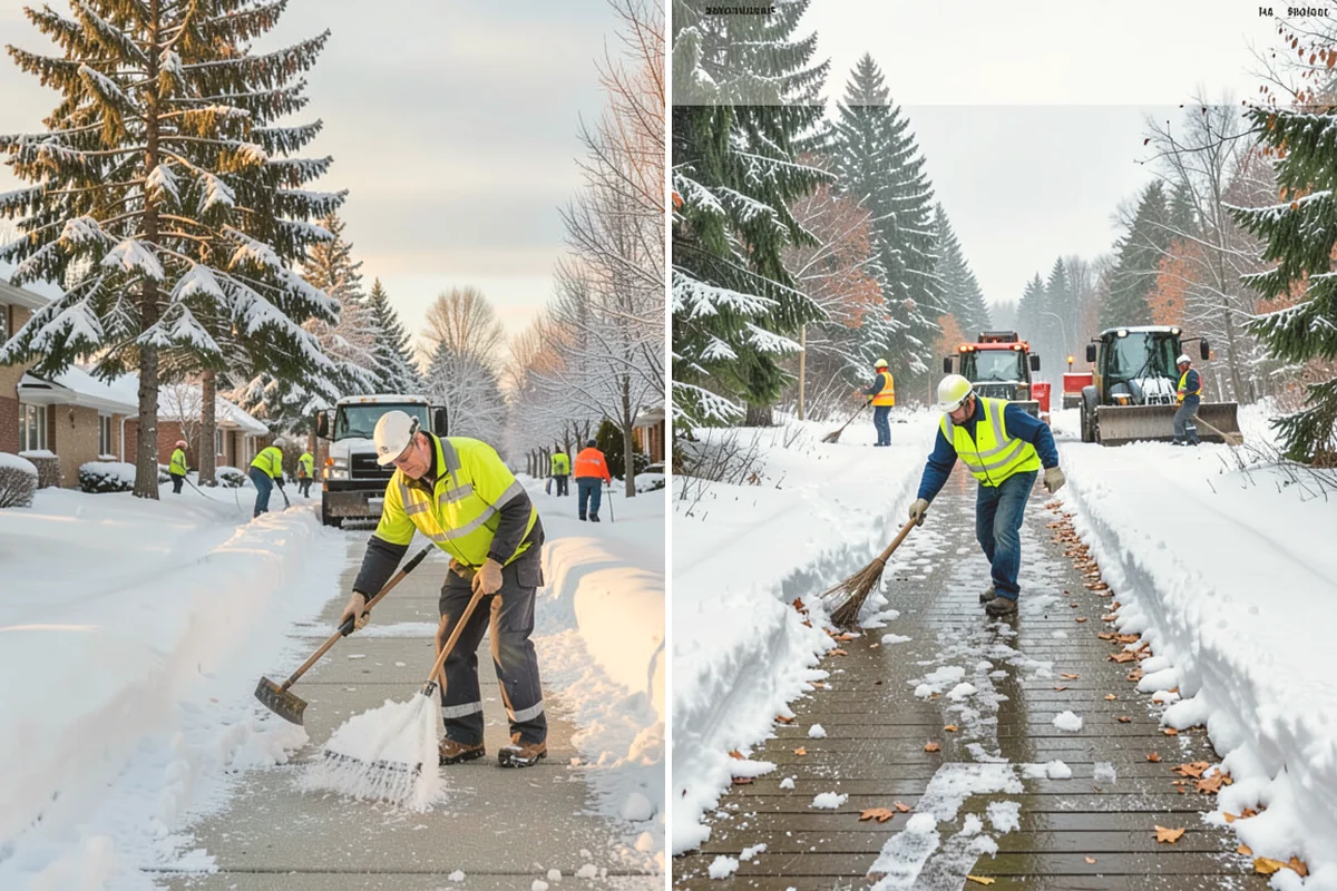 Gas Station Deicing in Orting, Pierce County, WA - Map fuel islands, pump lanes, and the store entrance