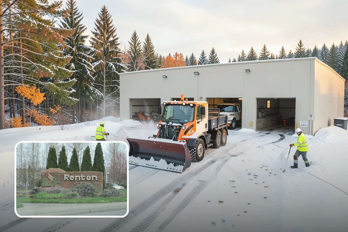Gas Station Deicing in Renton, King County, WA - Keeps fuel islands and store entrances safe for customers