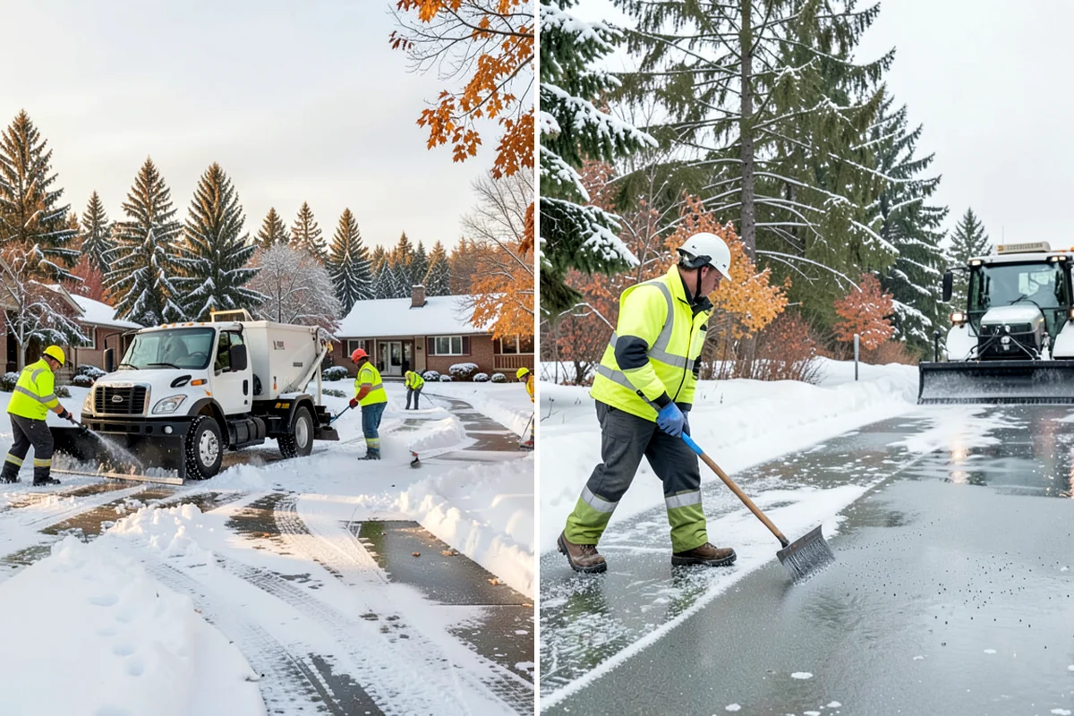 Gas Station Deicing in Sedro-Woolley, Skagit County, WA - Map fuel islands, pump lanes, and the store entrance