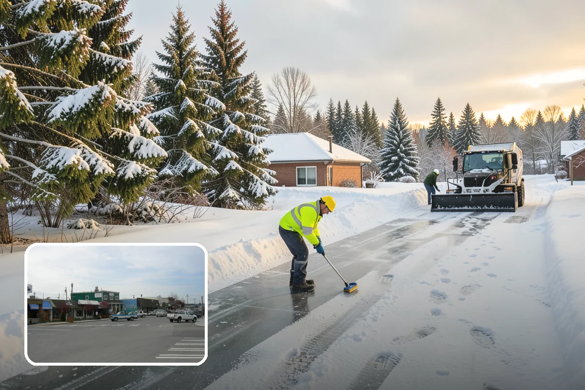 Gas Station Deicing in Stanwood, Snohomish County, WA - Keeps fuel islands and store entrances safe for customers