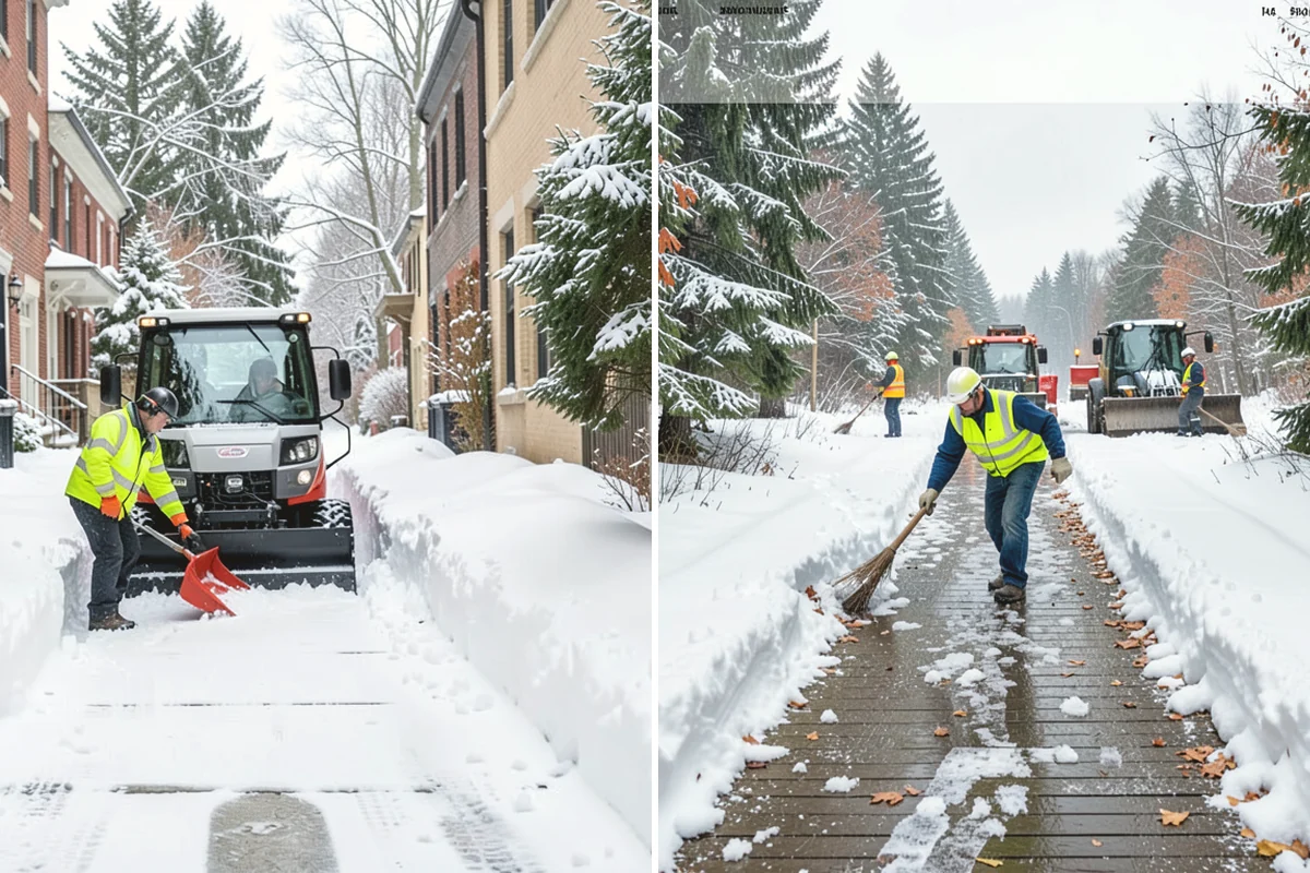Gas Station Deicing in University Place, Pierce County, WA - Map fuel islands, pump lanes, and the store entrance