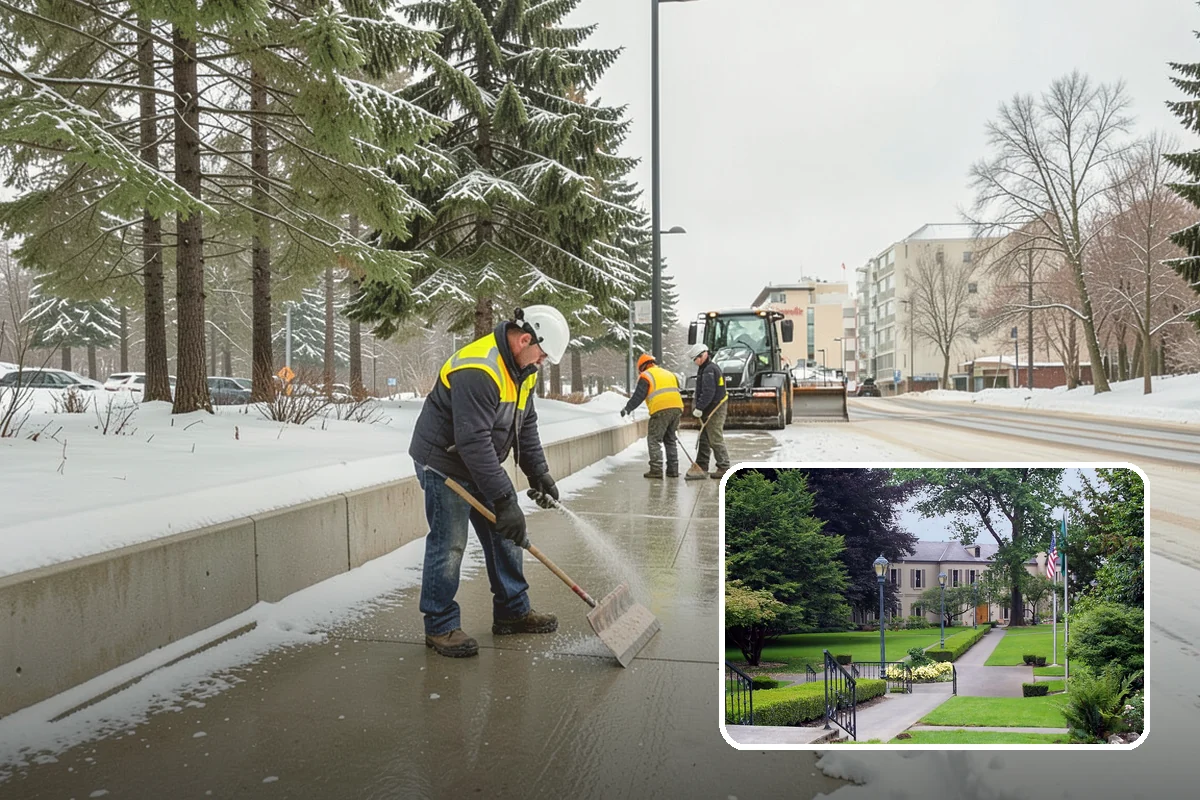 Gas Station Deicing in Woodinville, King County, WA - Keeps fuel islands and store entrances safe for customers