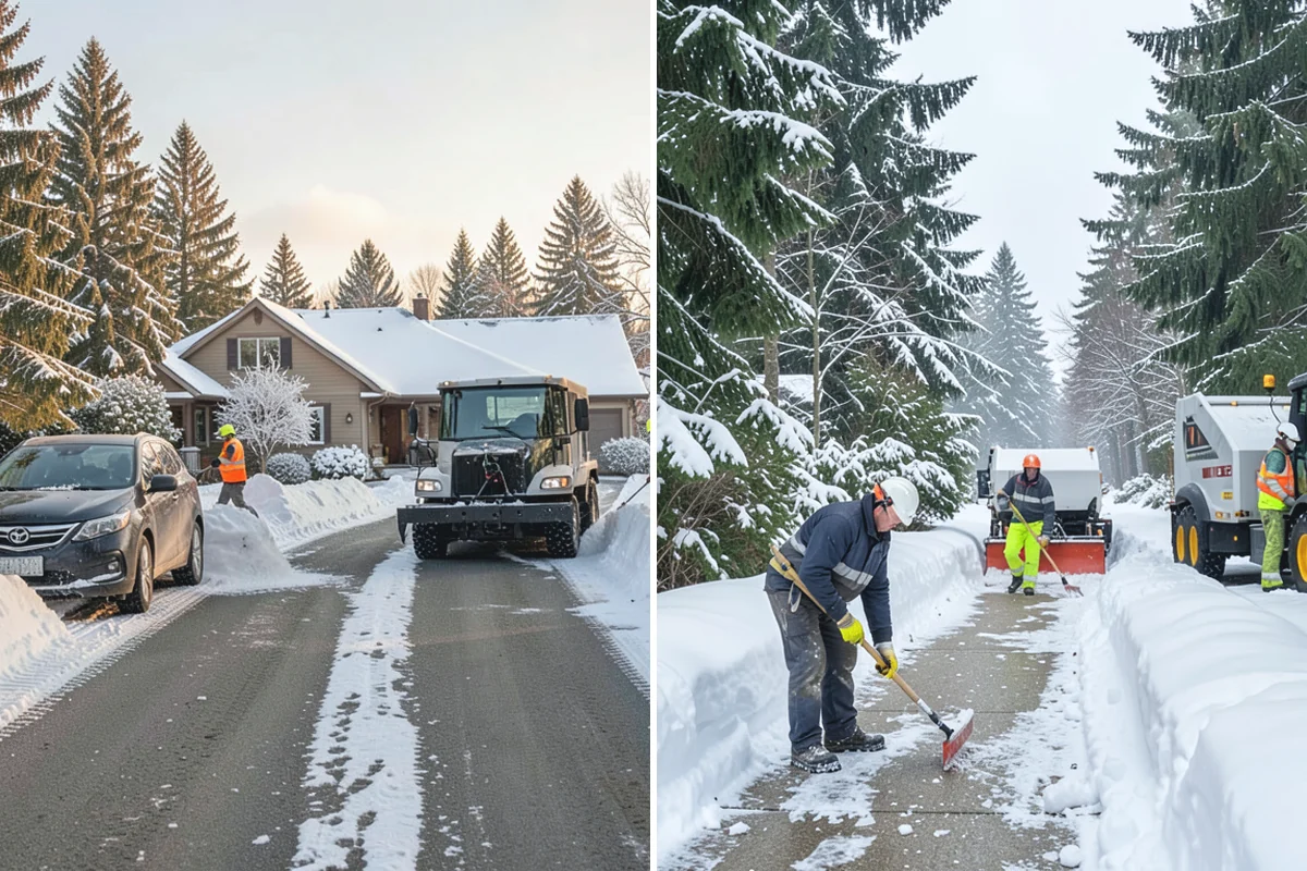 Gas Station Deicing in Woodinville, King County, WA - Map fuel islands, pump lanes, and the store entrance