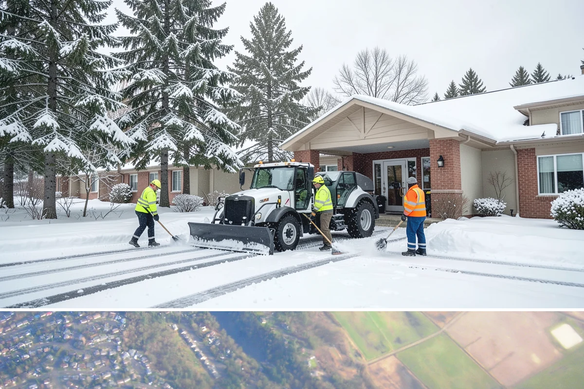 Gas Station Parking Lot Snow Removal in Algona, King County, WA - Gas station lots in the Puget Sound area face peak snow demand from December through February, when overnight freezes hit around...