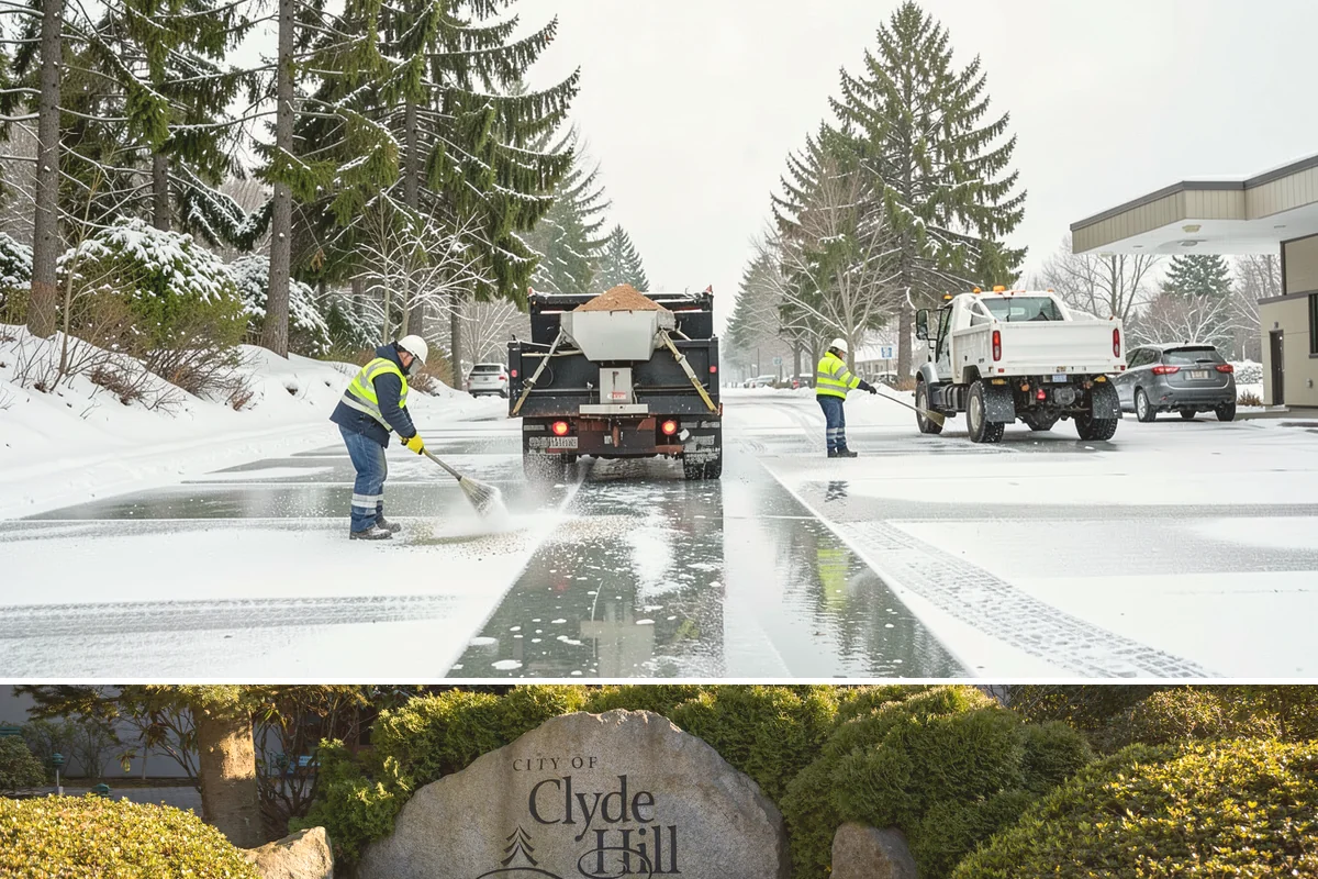 Gas Station Parking Lot Snow Removal in Clyde Hill, King County, WA - Gas station lots in the Puget Sound area face peak snow demand from December through February, when overnight freezes hit around...