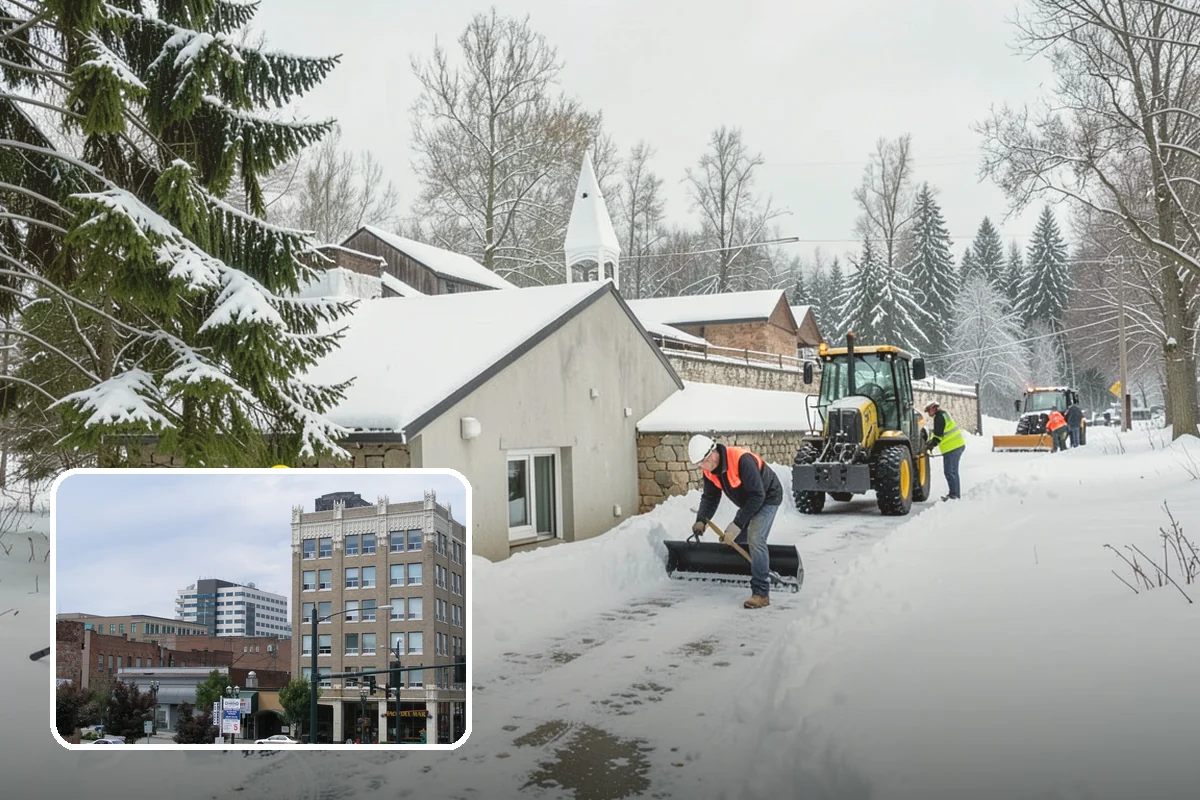 Gas Station Parking Lot Snow Removal in Everett, Snohomish County, WA - Pump lanes and parking stay open for constant fuel traffic