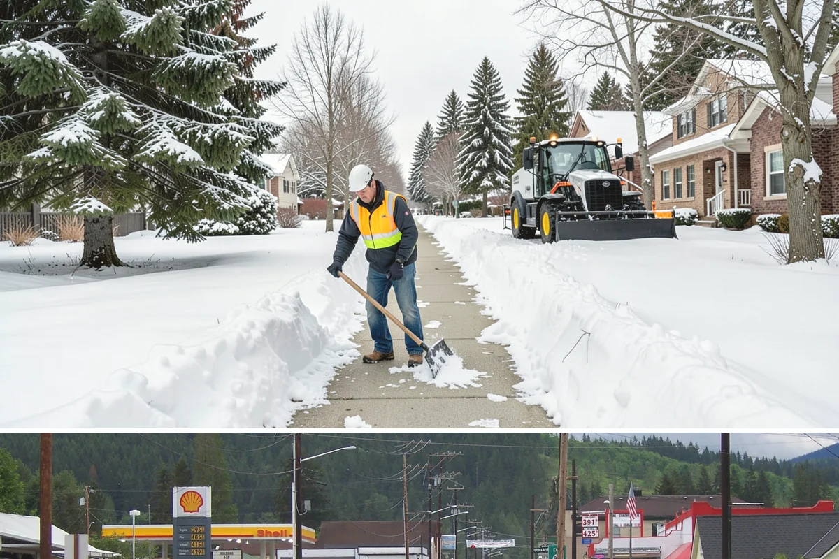Gas Station Parking Lot Snow Removal in Granite Falls, Snohomish County, WA - Gas station lots in the Puget Sound area face peak snow demand from December through February, when overnight freezes hit around...