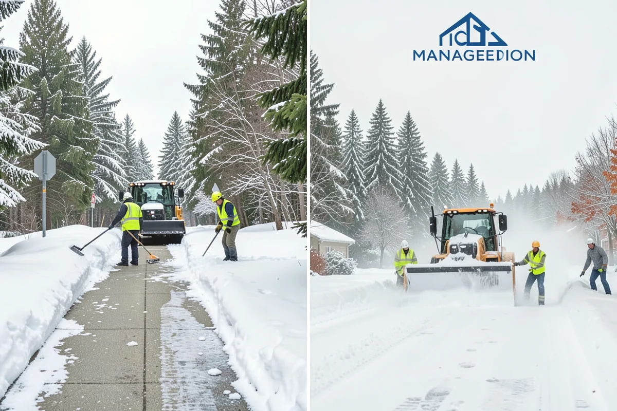 Gas Station Parking Lot Snow Removal in Issaquah, King County, WA - Map pump lanes, parking, and the store approach with the operator