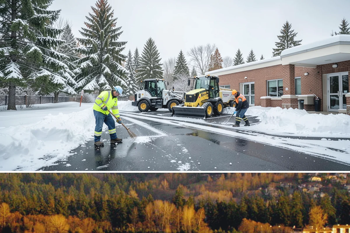 Gas Station Parking Lot Snow Removal in Kenmore, King County, WA - Gas station lots in the Puget Sound area face peak snow demand from December through February, when overnight freezes hit around...