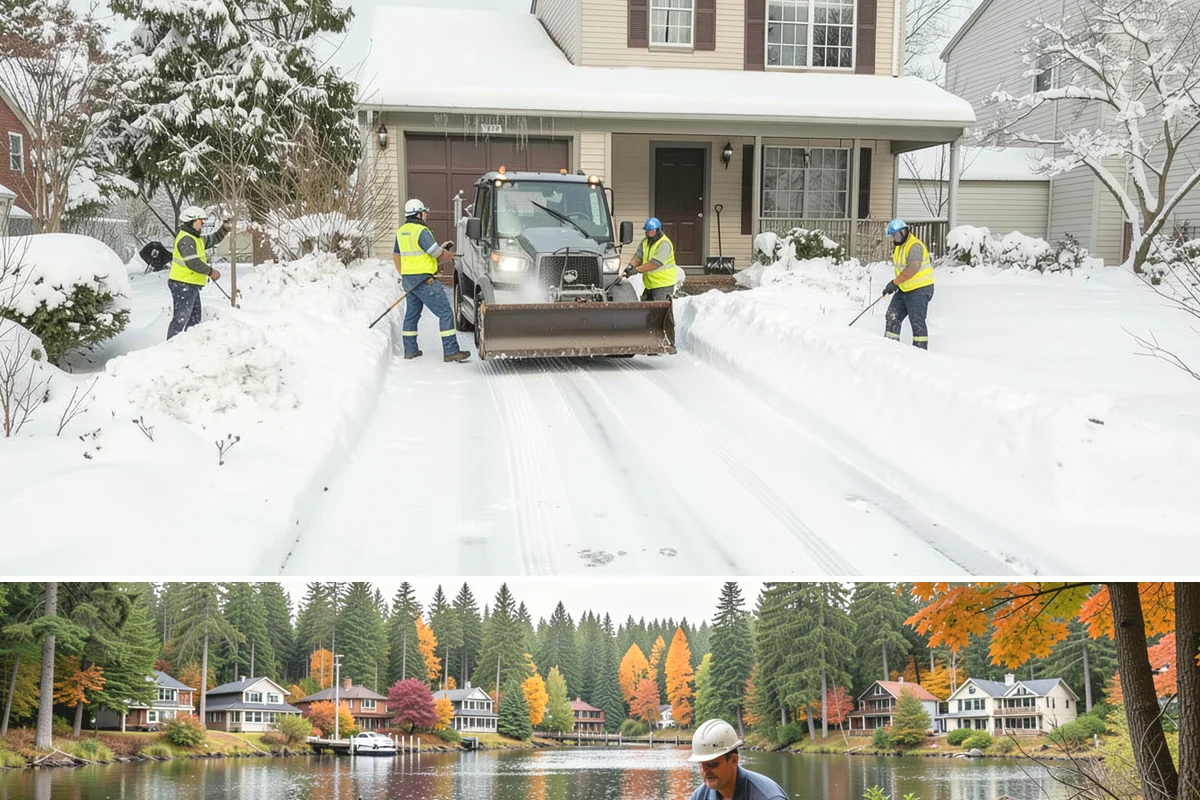 Gas Station Parking Lot Snow Removal in La Conner, Skagit County, WA - Gas station lots in the Puget Sound area face peak snow demand from December through February, when overnight freezes hit around...