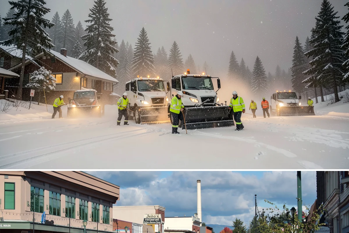 Gas Station Parking Lot Snow Removal in Monroe, Snohomish County, WA - Gas station lots in the Puget Sound area face peak snow demand from December through February, when overnight freezes hit around...