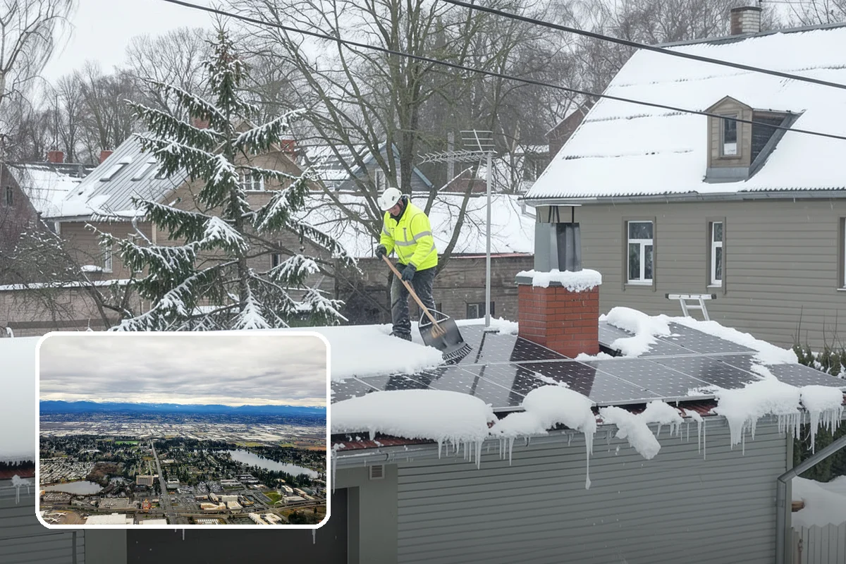 Gas Station Parking Lot Snow Removal in SeaTac, King County, WA - Pump lanes and parking stay open for constant fuel traffic