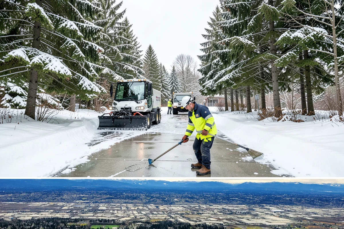 Gas Station Parking Lot Snow Removal in SeaTac, King County, WA - Gas station lots in the Puget Sound area face peak snow demand from December through February, when overnight freezes hit around...