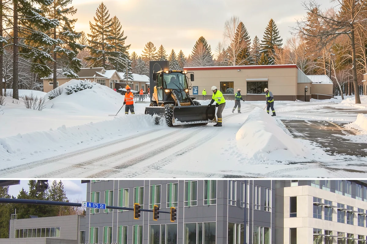 Gas Station Parking Lot Snow Removal in Shoreline, King County, WA - Gas station lots in the Puget Sound area face peak snow demand from December through February, when overnight freezes hit around...