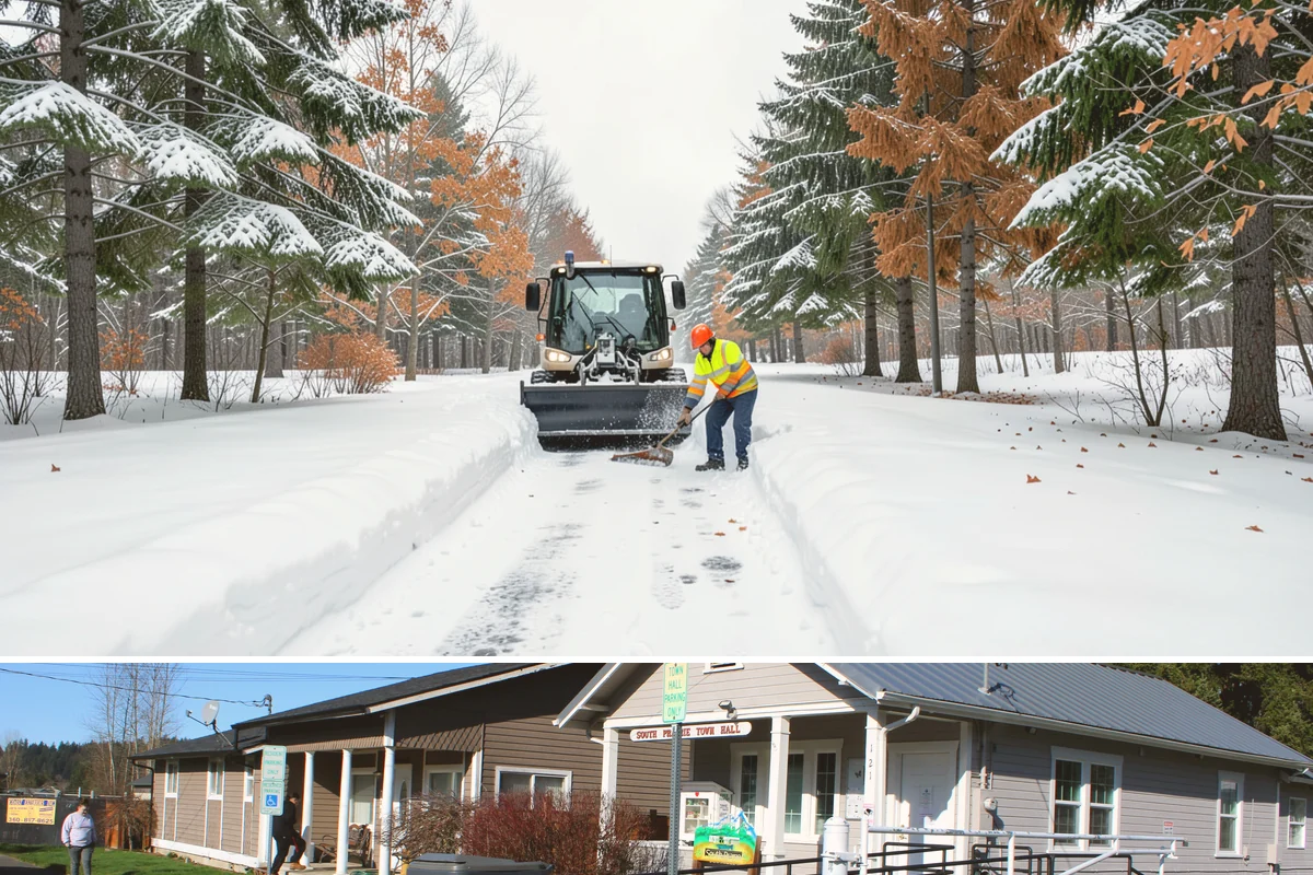 Gas Station Parking Lot Snow Removal in South Prairie, Pierce County, WA - Gas station lots in the Puget Sound area face peak snow demand from December through February, when overnight freezes hit around...