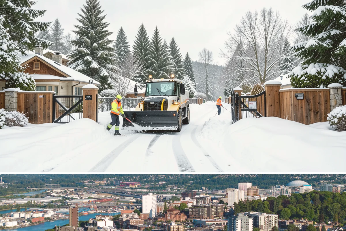 Gas Station Parking Lot Snow Removal in Tacoma, Pierce County, WA - Gas station lots in the Puget Sound area face peak snow demand from December through February, when overnight freezes hit around...
