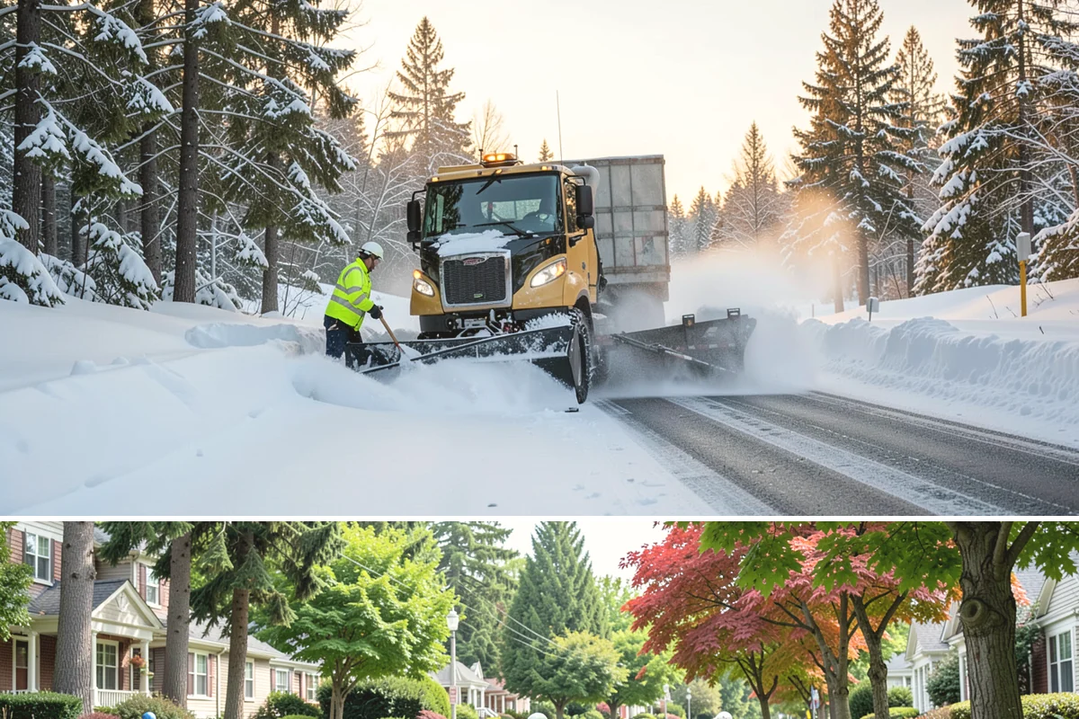 Gas Station Sidewalk Clearing in Beaux Arts Village, King County, WA - Gas station demand is steady from late November through February, with 24-hour turnover keeping threshold ice a constant refreeze...