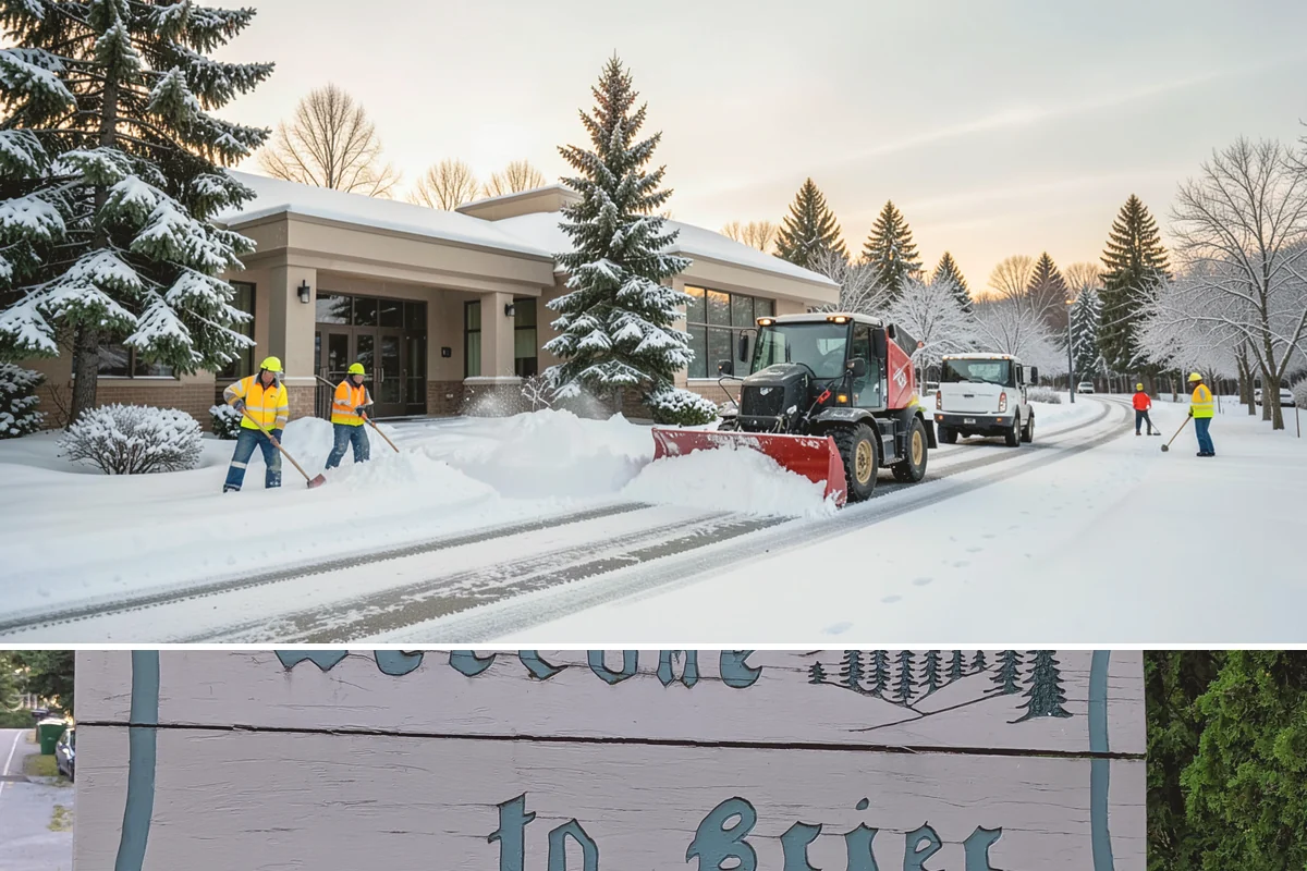 Gas Station Sidewalk Clearing in Brier, Snohomish County, WA - Gas station demand is steady from late November through February, with 24-hour turnover keeping threshold ice a constant refreeze...