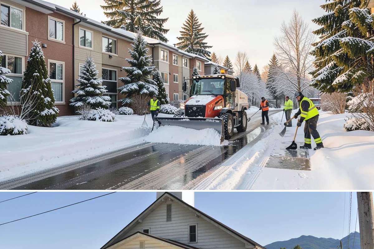 Gas Station Sidewalk Clearing in Concrete, Skagit County, WA - Gas station demand is steady from late November through February, with 24-hour turnover keeping threshold ice a constant refreeze...