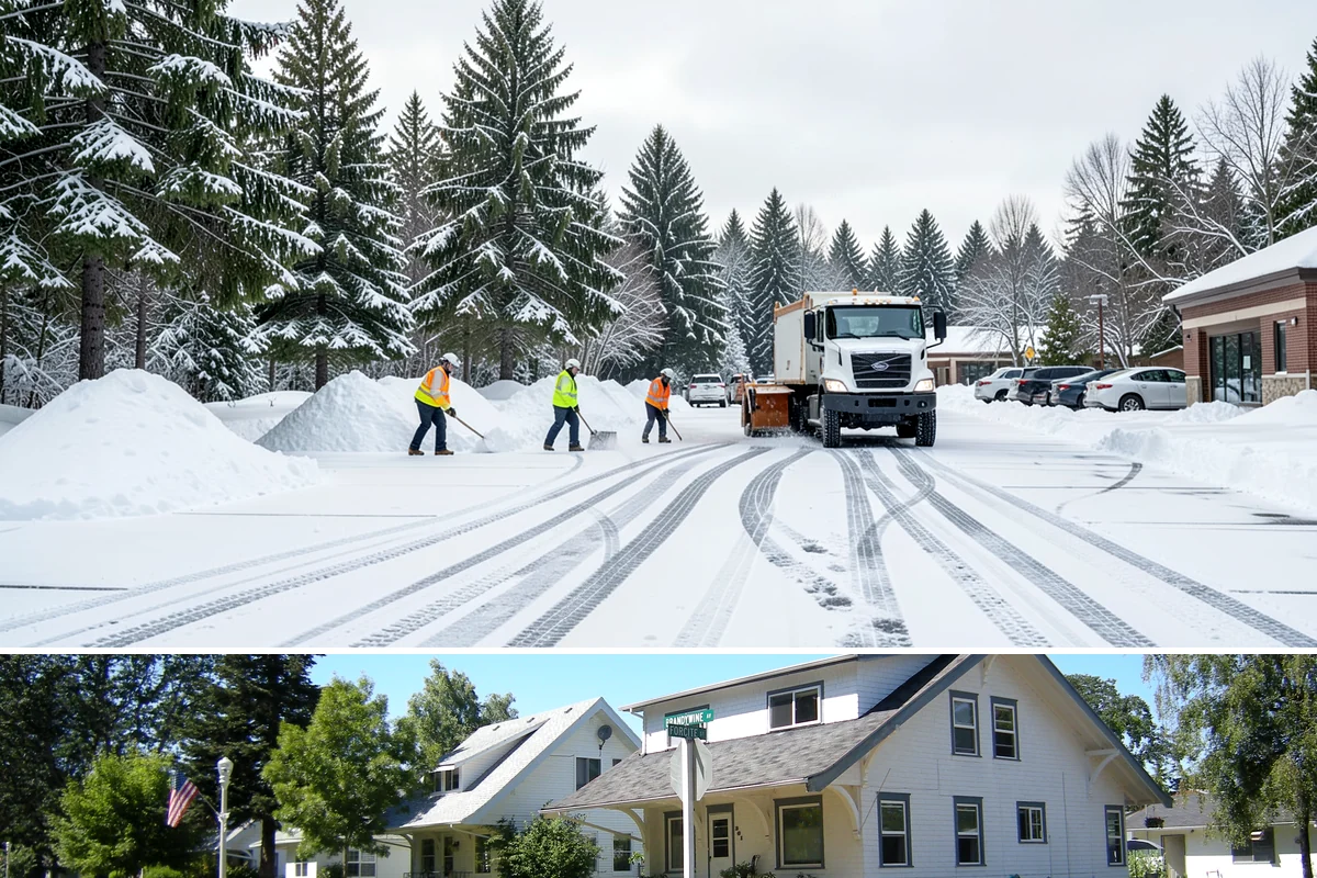 Gas Station Sidewalk Clearing in DuPont, Pierce County, WA - Gas station demand is steady from late November through February, with 24-hour turnover keeping threshold ice a constant refreeze...