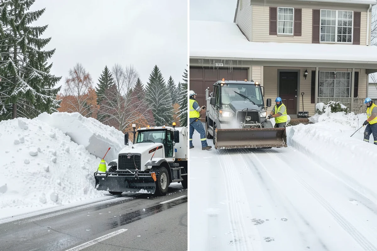 Gas Station Sidewalk Clearing in Hamilton, Skagit County, WA - Clear the store entrance and threshold before it packs down