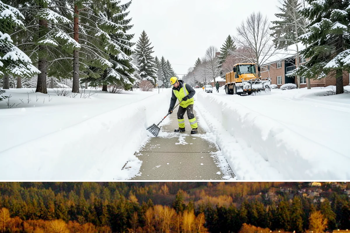 Gas Station Sidewalk Clearing in Kenmore, King County, WA - Gas station demand is steady from late November through February, with 24-hour turnover keeping threshold ice a constant refreeze...