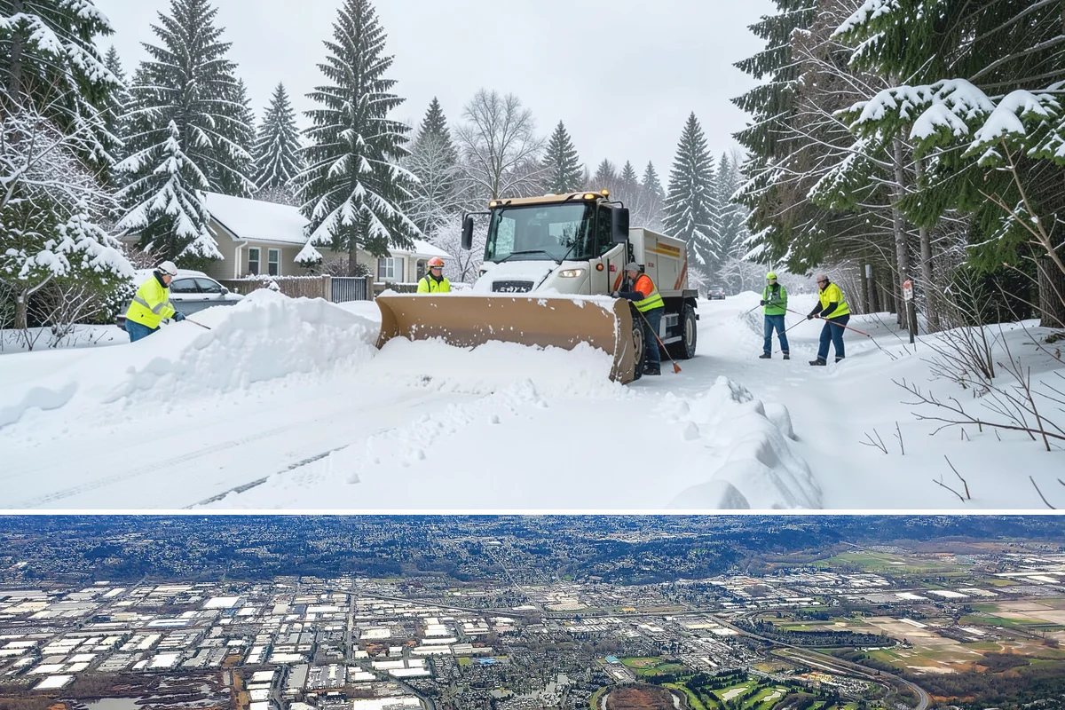 Gas Station Sidewalk Clearing in Kent, King County, WA - Gas station demand is steady from late November through February, with 24-hour turnover keeping threshold ice a constant refreeze...