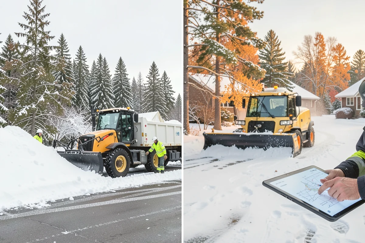 Gas Station Sidewalk Clearing in Mill Creek, Snohomish County, WA - Clear the store entrance and threshold before it packs down