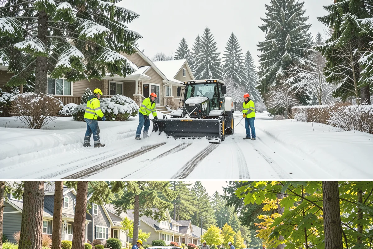 Gas Station Sidewalk Clearing in Normandy Park, King County, WA - Gas station demand is steady from late November through February, with 24-hour turnover keeping threshold ice a constant refreeze...