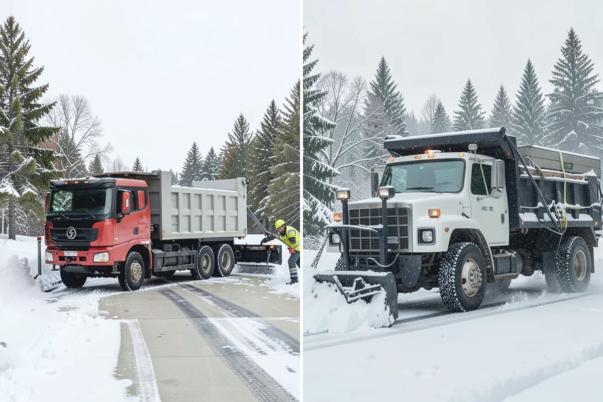 Gas Station Sidewalk Clearing in Renton, King County, WA - Clear the store entrance and threshold before it packs down