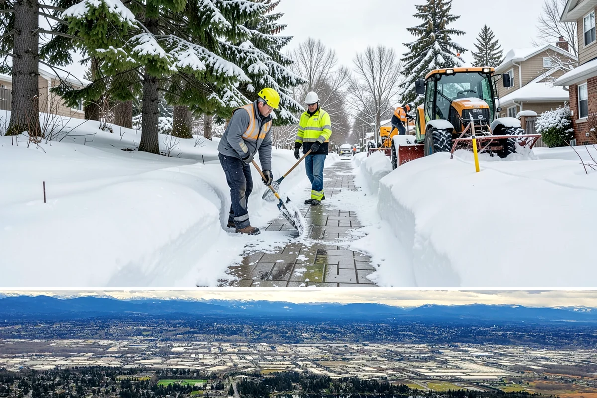 Gas Station Sidewalk Clearing in SeaTac, King County, WA - Gas station demand is steady from late November through February, with 24-hour turnover keeping threshold ice a constant refreeze...