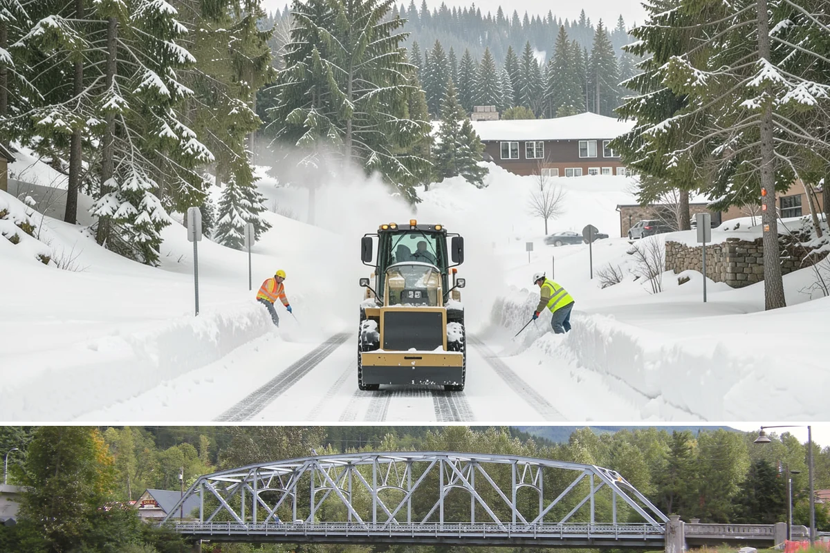 Gas Station Sidewalk Clearing in Skykomish, King County, WA - Gas station demand is steady from late November through February, with 24-hour turnover keeping threshold ice a constant refreeze...