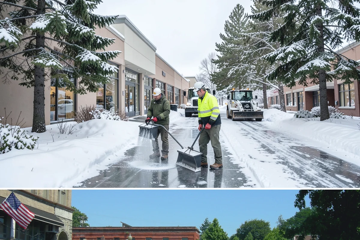 Gas Station Sidewalk Clearing in Snohomish, Snohomish County, WA - Gas station demand is steady from late November through February, with 24-hour turnover keeping threshold ice a constant refreeze...