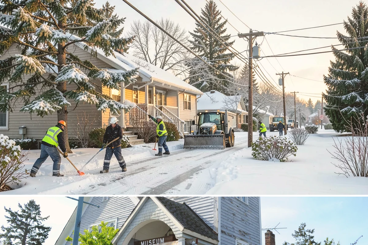 Gas Station Sidewalk Clearing in Steilacoom, Pierce County, WA - Gas station demand is steady from late November through February, with 24-hour turnover keeping threshold ice a constant refreeze...