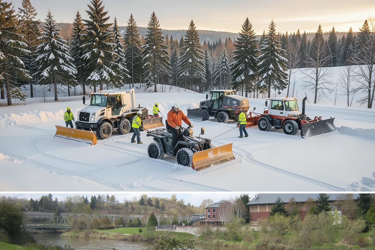 Gas Station Sidewalk Clearing in Tukwila, King County, WA - Gas station demand is steady from late November through February, with 24-hour turnover keeping threshold ice a constant refreeze...