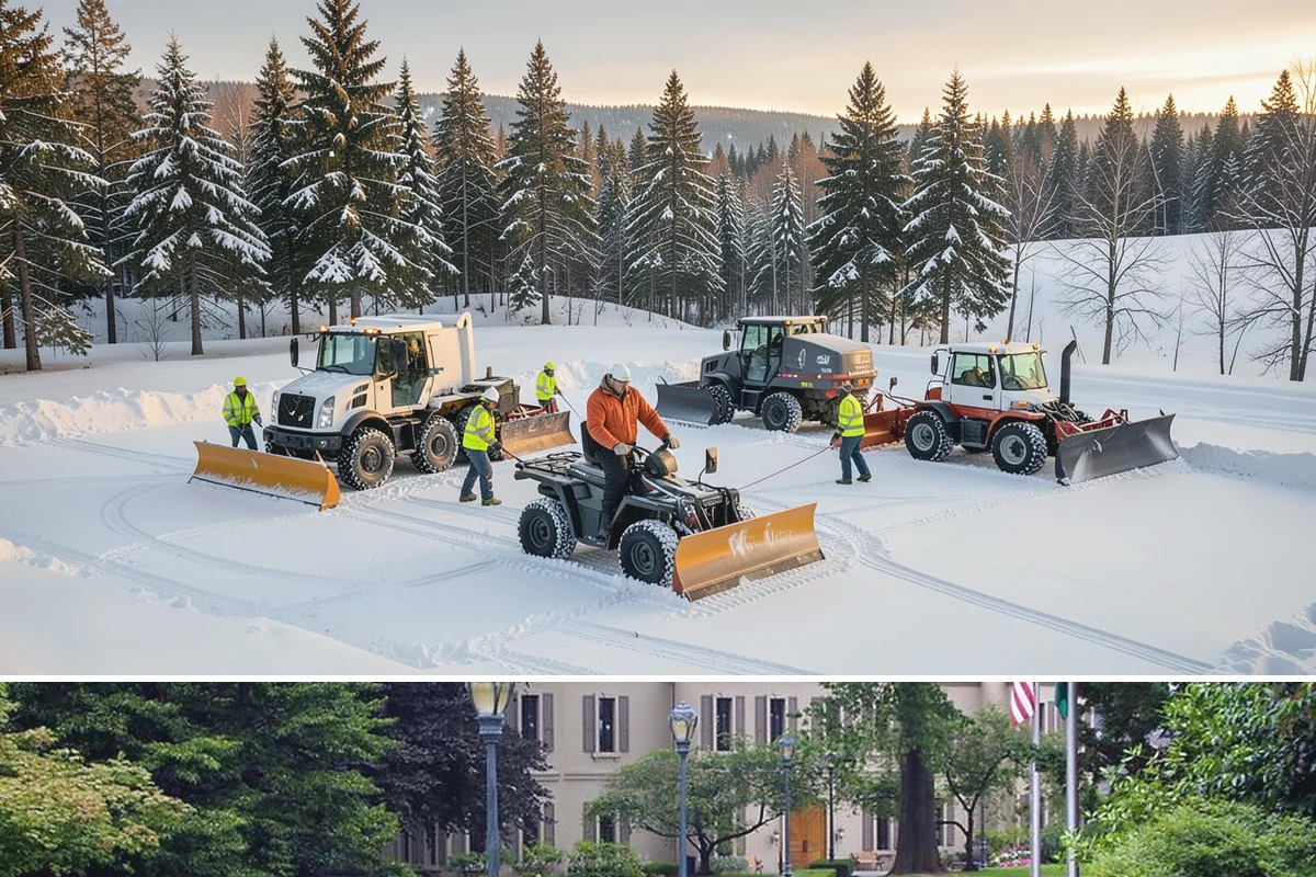 Gas Station Sidewalk Clearing in Woodinville, King County, WA - Gas station demand is steady from late November through February, with 24-hour turnover keeping threshold ice a constant refreeze...