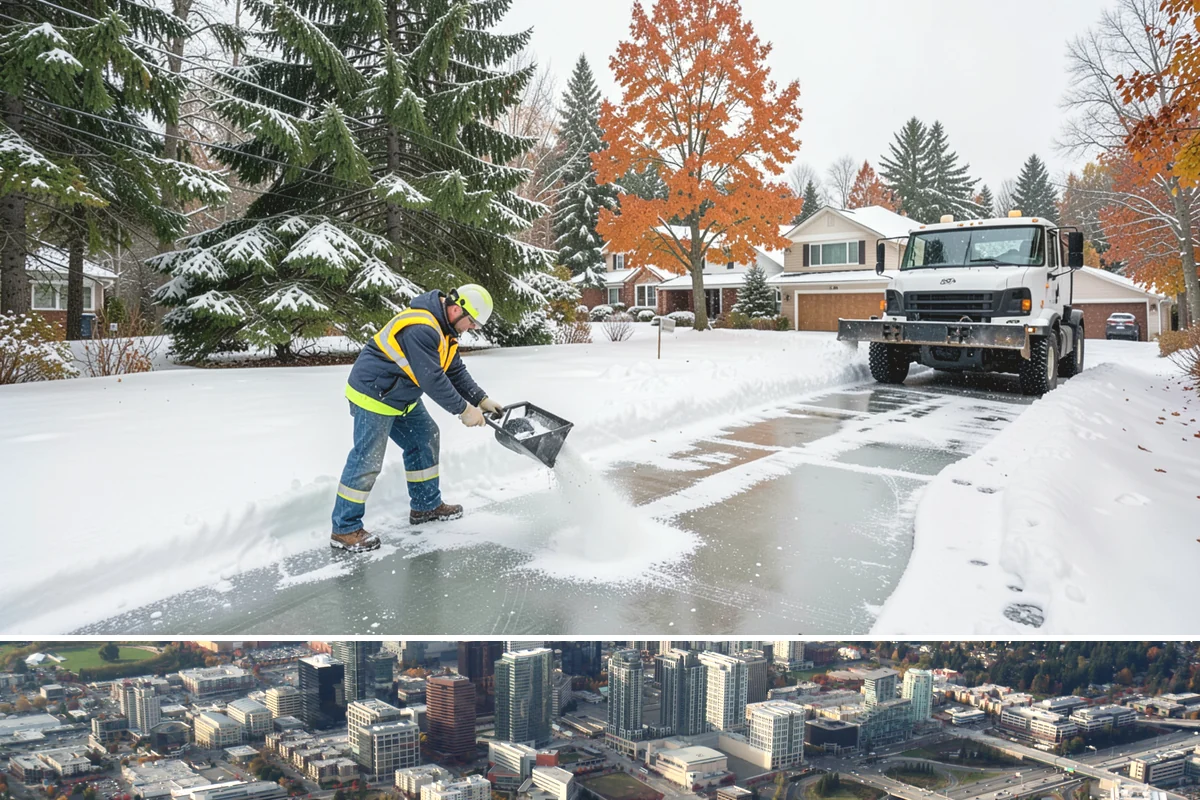 Gas Station Snow Plowing in Bellevue, King County, WA - Arrange 24-hour coverage before winter so your pumps stay open through any storm.