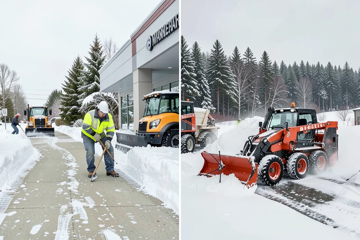 Gas Station Snow Plowing in Concrete, Skagit County, WA - Map the fuel islands, store lot, and tanker route for 24-hour priority