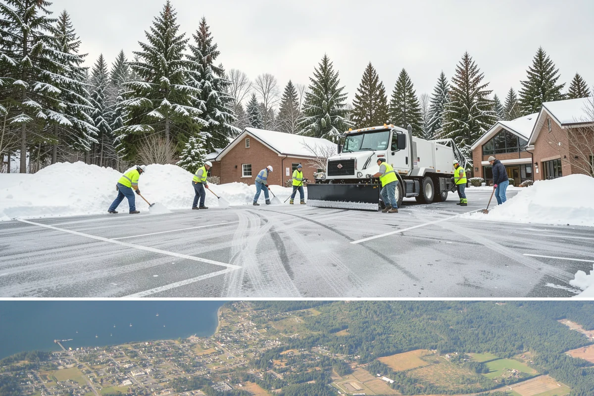 Gas Station Snow Plowing in Coupeville, Island County, WA - Arrange 24-hour coverage before winter so your pumps stay open through any storm.