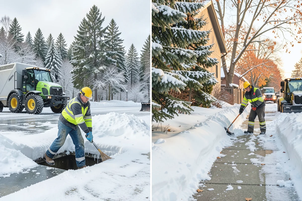 Gas Station Snow Plowing in Granite Falls, Snohomish County, WA - Map the fuel islands, store lot, and tanker route for 24-hour priority