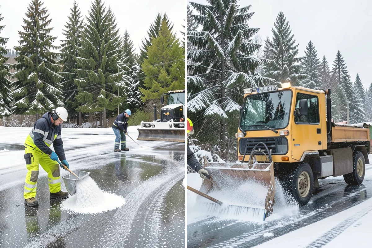 Gas Station Snow Plowing in Issaquah, King County, WA - Map the fuel islands, store lot, and tanker route for 24-hour priority