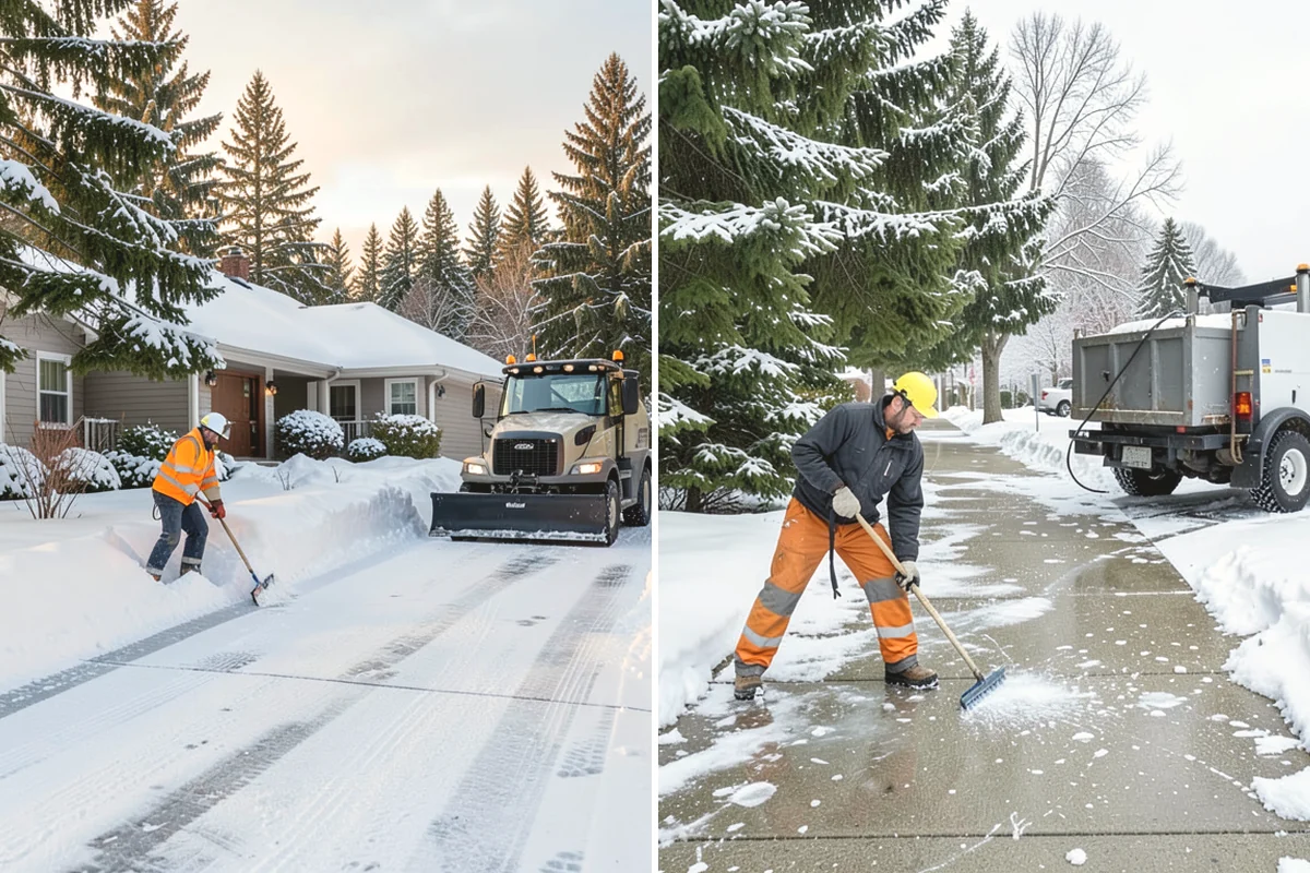 Gas Station Snow Plowing in La Conner, Skagit County, WA - Map the fuel islands, store lot, and tanker route for 24-hour priority