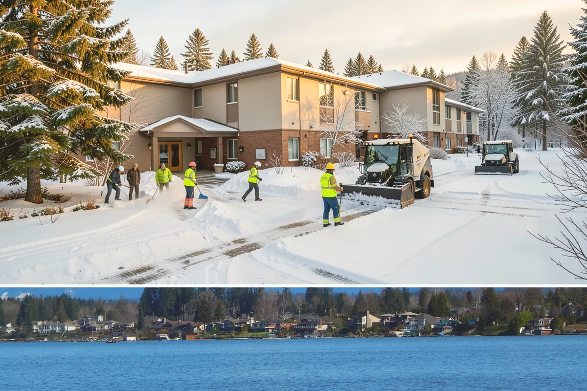 Gas Station Snow Plowing in Lake Stevens, Snohomish County, WA - Arrange 24-hour coverage before winter so your pumps stay open through any storm.