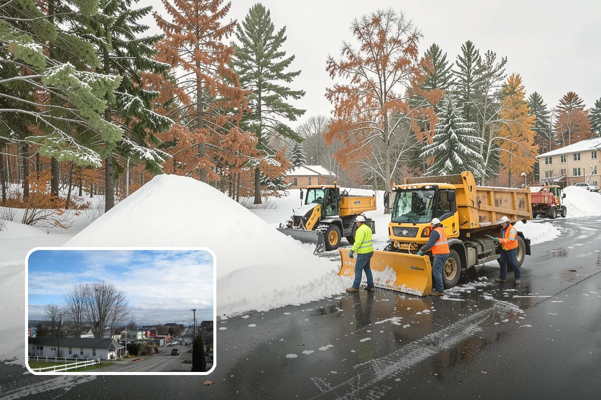 Gas Station Snow Plowing in Langley, Island County, WA - Fuel-island approaches cleared on a 24-hour basis
