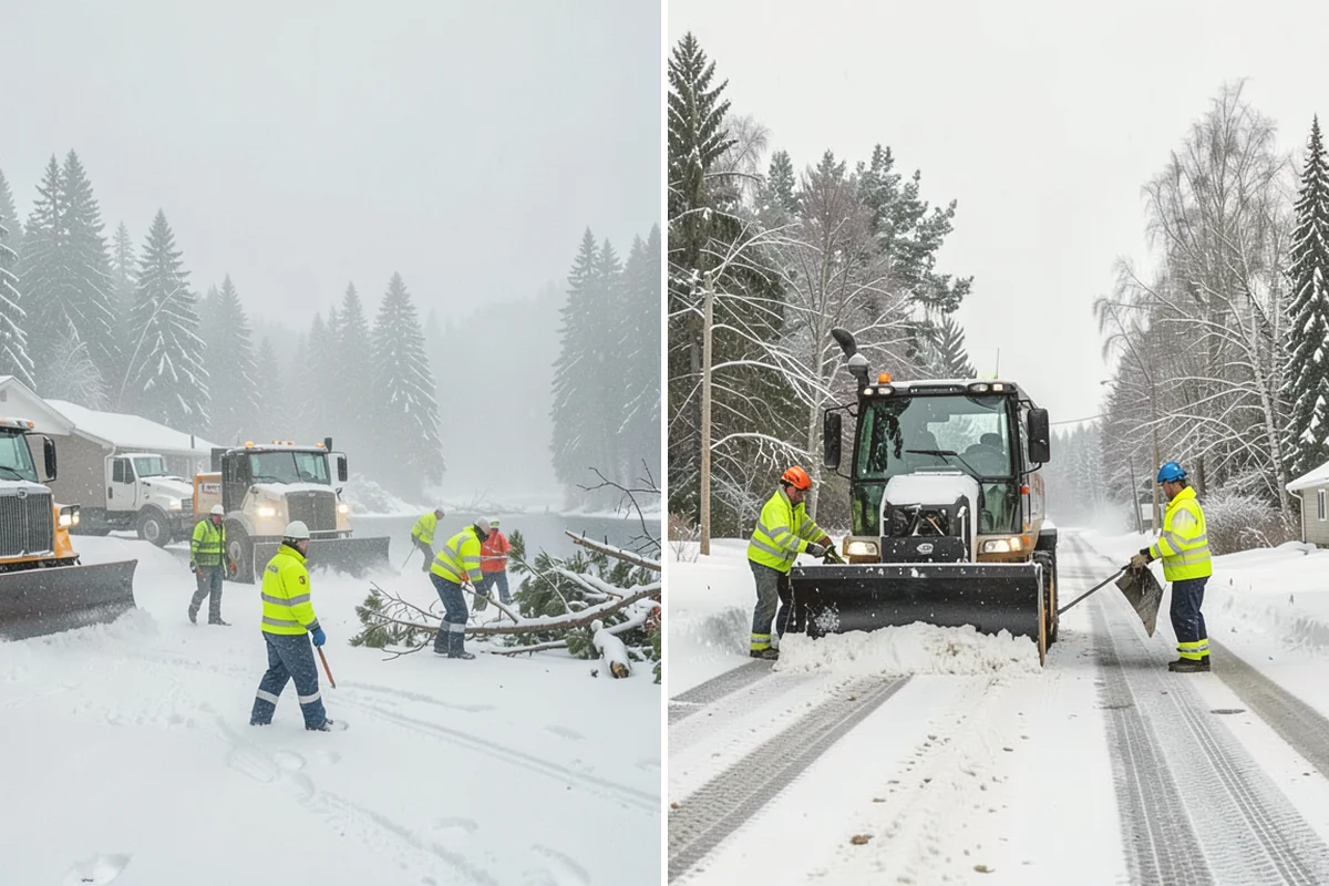 Gas Station Snow Plowing in Mount Vernon, Skagit County, WA - Map the fuel islands, store lot, and tanker route for 24-hour priority