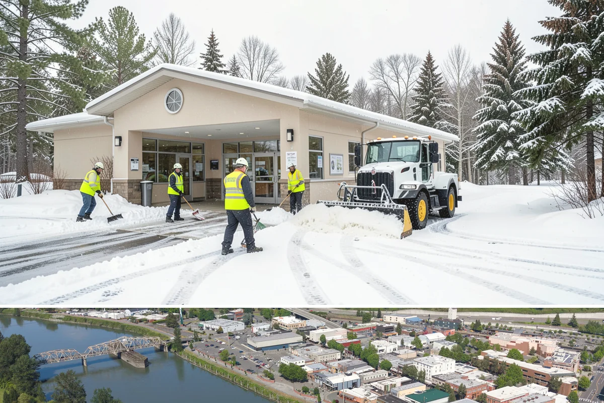 Gas Station Snow Plowing in Mount Vernon, Skagit County, WA - Arrange 24-hour coverage before winter so your pumps stay open through any storm.
