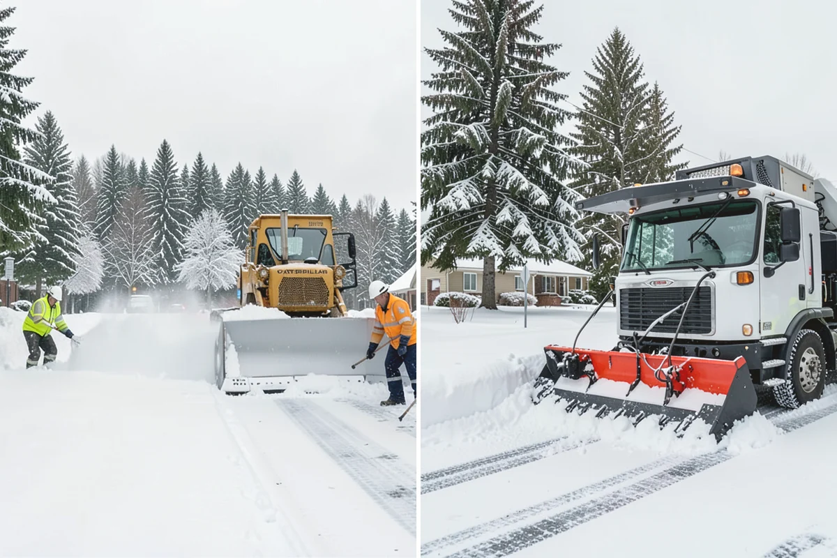 Gas Station Snow Plowing in Oak Harbor, Island County, WA - Map the fuel islands, store lot, and tanker route for 24-hour priority